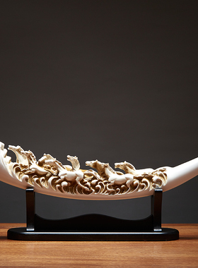 新中式客厅摆件玄关博古架酒柜轻奢家居饰品领导办公室高档艺术品