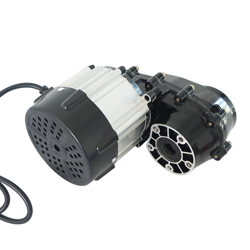 工程电动手推车后桥1000w牙包电机总成外斜9齿轮直流无刷差速电机