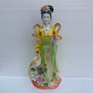 小龙女陶瓷神像18寸佛像摆件居家供奉龙王之女龙女神像凤凰女神像