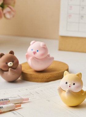 卡通可爱YO乐翻翻不倒翁装饰小摆件桌面解压儿童休闲玩具学生礼品