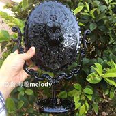 包邮 安娜苏台式 化妆镜复古梳妆镜美容镜子大号镜子公主桌面台镜