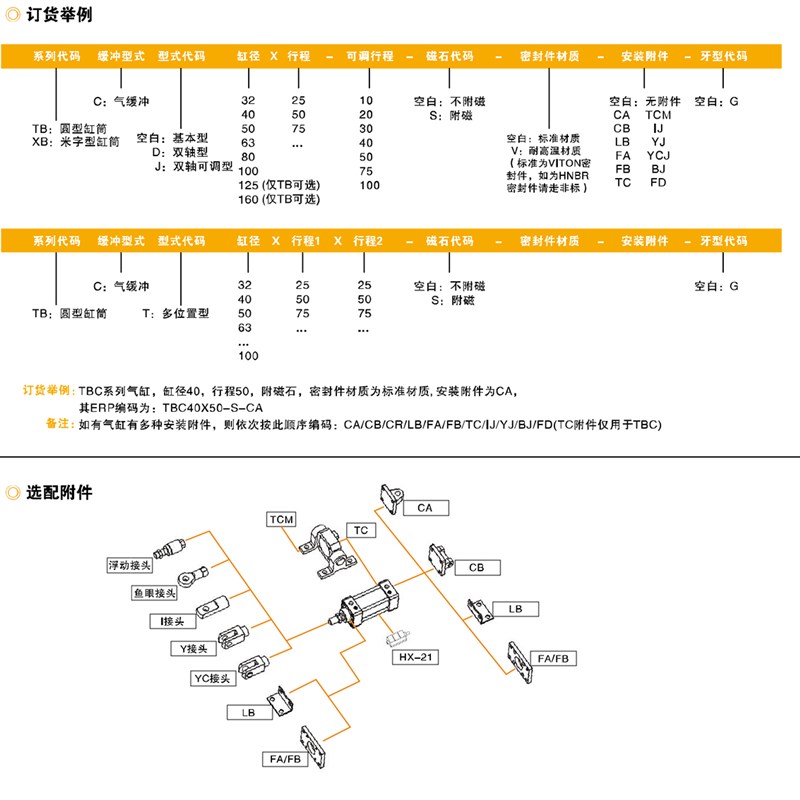 EMC亿太诺气缸XBC/XBCD/C/CJ32X25/50/100/125/300/500-S-FA