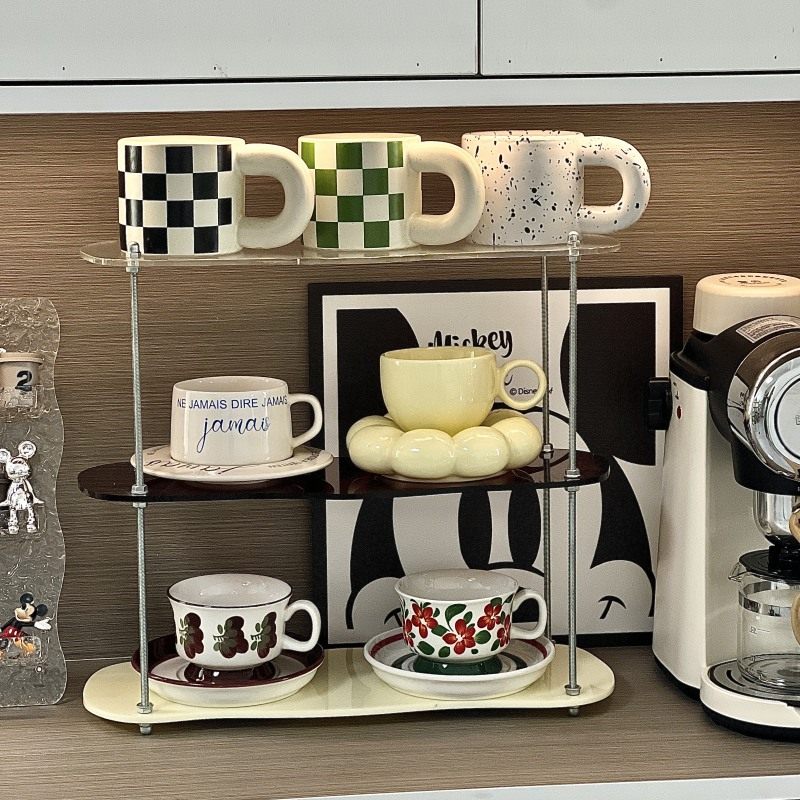 亚克力杯架轻奢高级感桌面水吧台咖啡杯玻璃茶杯马克杯置物架家用,家庭/个人清洁工具,杯架,淘宝优惠券,粉丝福利购,淘宝优惠卷