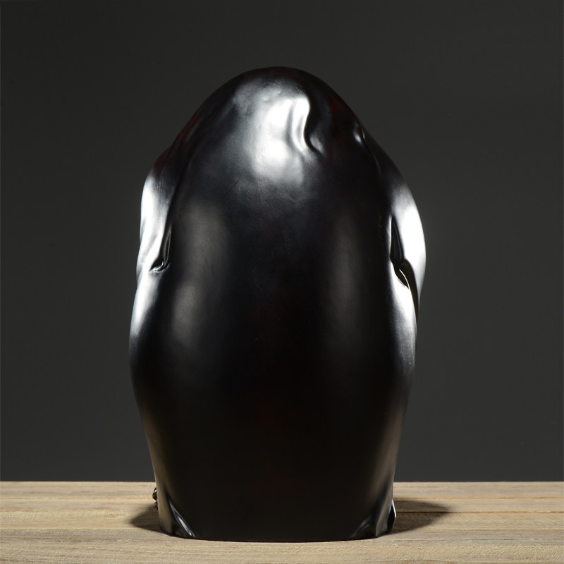 黑檀木雕老寿星公寿翁佛像摆件家居装饰品生日祝寿贺寿礼品工艺品