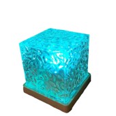 网红创意水波纹氛围灯动态旋转浪漫少女心台灯光影北极光小夜灯