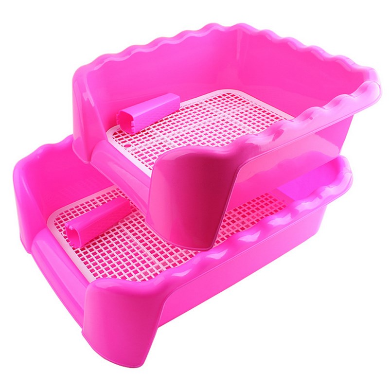 包邮狗狗厕所带立柱波浪围栏厕所金毛泰迪比熊博美宠物用品 大号