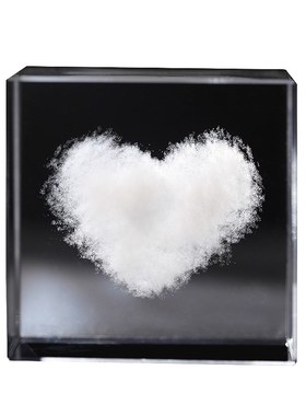 小众创意/心形白云摆件 云立方水晶云朵送男女朋友有