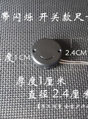 纽扣电池盒带闪烁6V灯条led灯带防水 5VUSB灯带演出服装发光道具