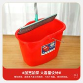 友方家用拖把桶加厚塑料墩布洗拖把旋转免手洗大号红色地拖桶