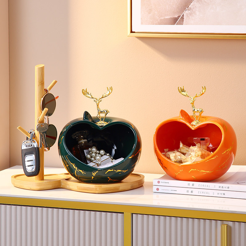 入户玄关柜挂放钥匙置物架进门口鞋柜装饰品创意轻奢客厅收纳摆件,家居饰品,装饰摆件,淘宝优惠券,粉丝福利购,淘宝优惠卷