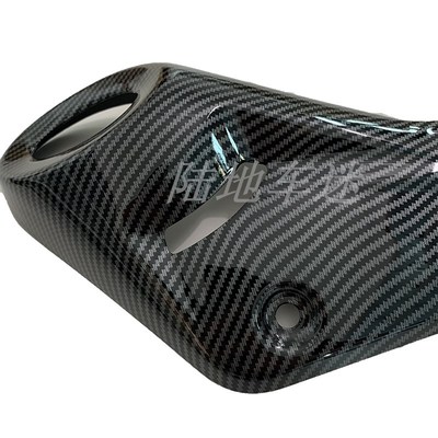 凯越450RR改装碳纤维t排气罩水转印排气护板隔热保护盖防烫板配件