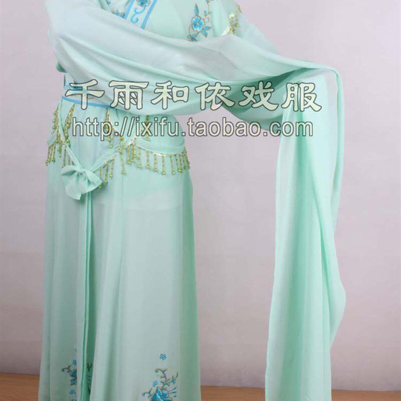 古装戏曲花旦服装小旦o衣京剧越剧黄梅戏服装小姐古装258号淡绿色