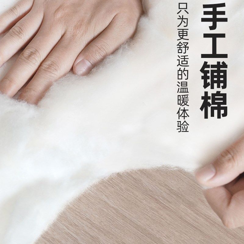 冬季棉服男款男士纯棉花手工棉衣套装成人棉袄棉裤老人内穿居家服