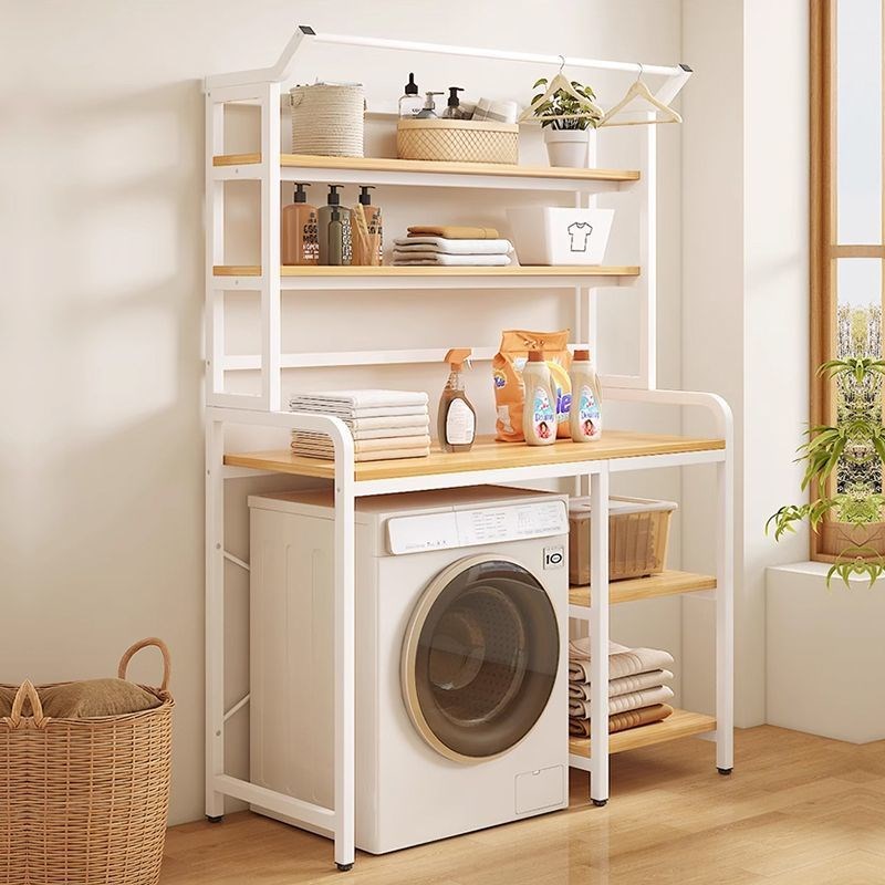 xNE洗衣机置物架落地阳台侧面储物架卫生间浴室波轮滚筒上方收纳