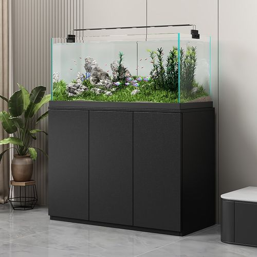 鱼缸底柜客厅小型简易家用水族馆底滤柜承重隔断架放置柜定制柜子