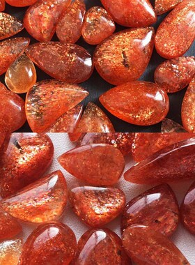 天然金太阳石光面吊坠方糖金草莓晶吊坠草莓晶锁骨链一物一图水晶