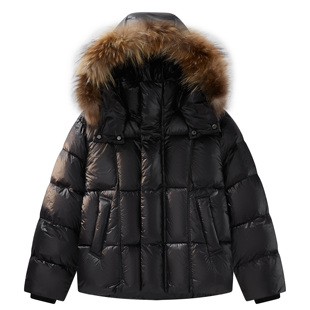 88rising简约大毛领派克服外套舒适防钻绒可拆卸帽羽绒服男女同款