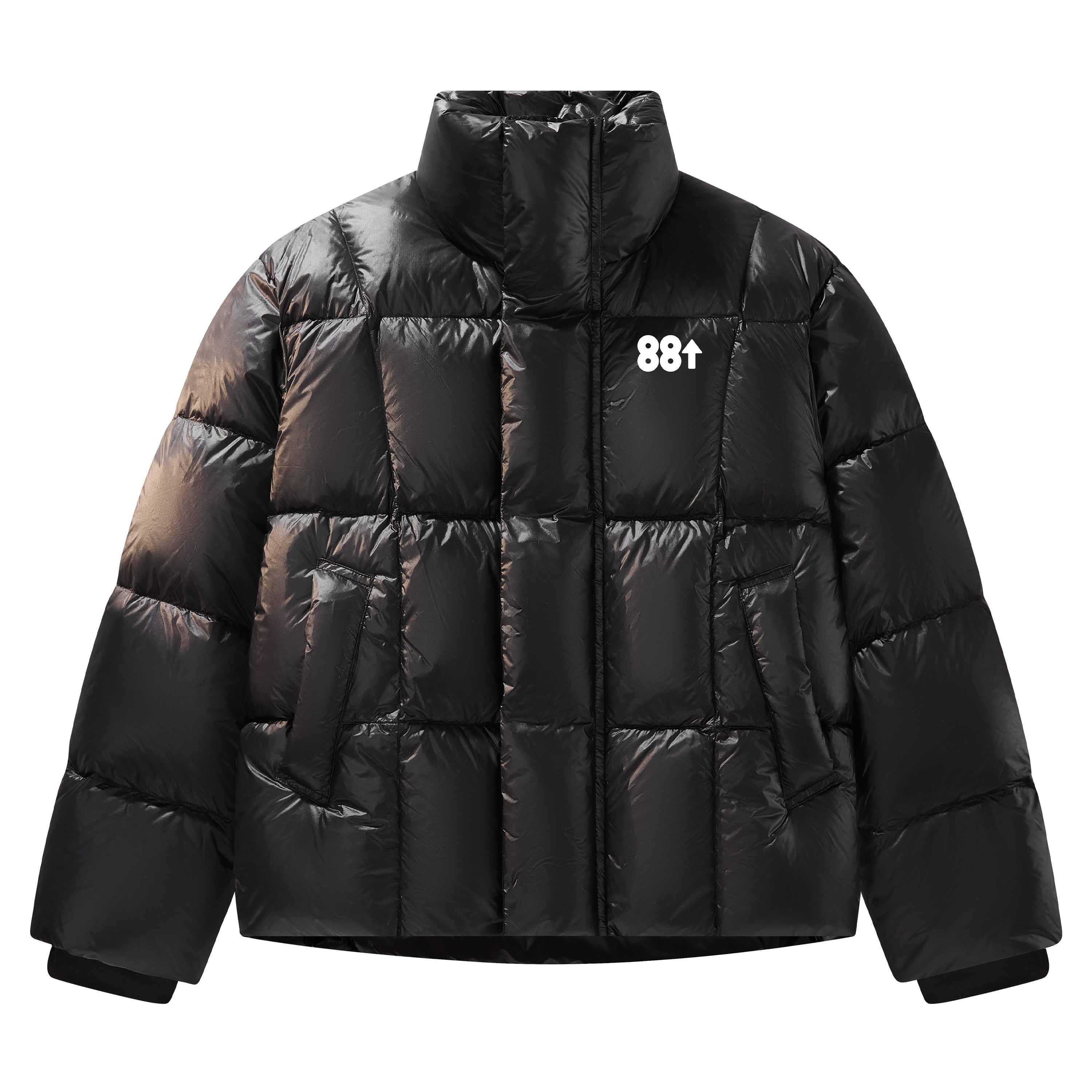 88rising简约logo印花羽绒服