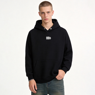 88rising复古街头连帽卫衣男春秋新款宽松重磅学生百搭情侣款上衣