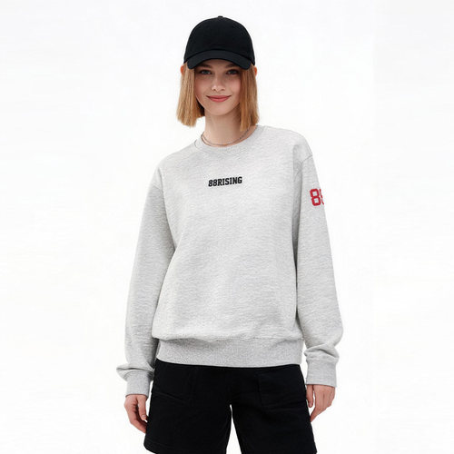 88rising美式做旧logo圆领卫衣