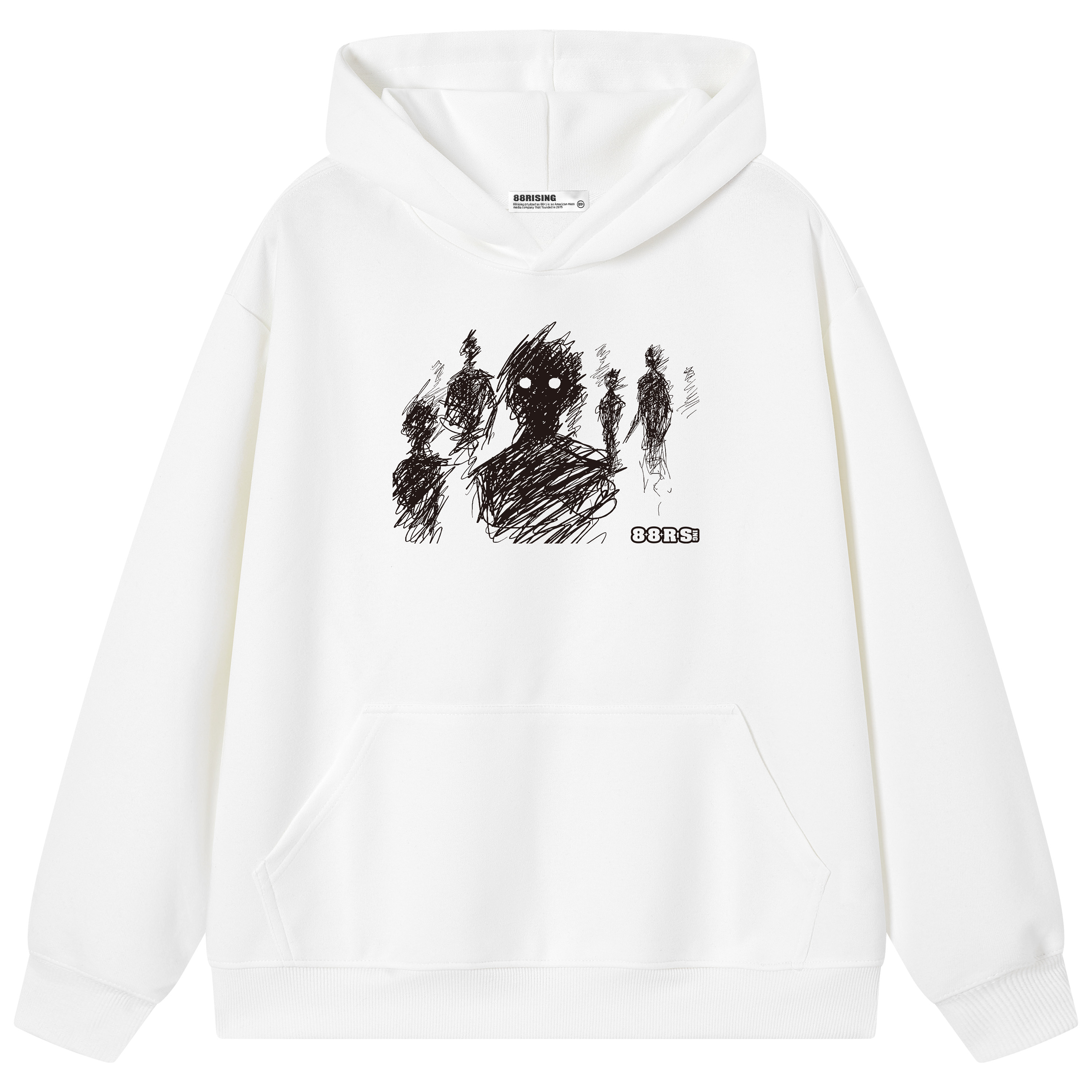 88rising故事印花宽松连帽卫衣