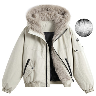 88rising美式加绒座山雕防风外套防寒保暖轻便连帽羽绒服男女同款