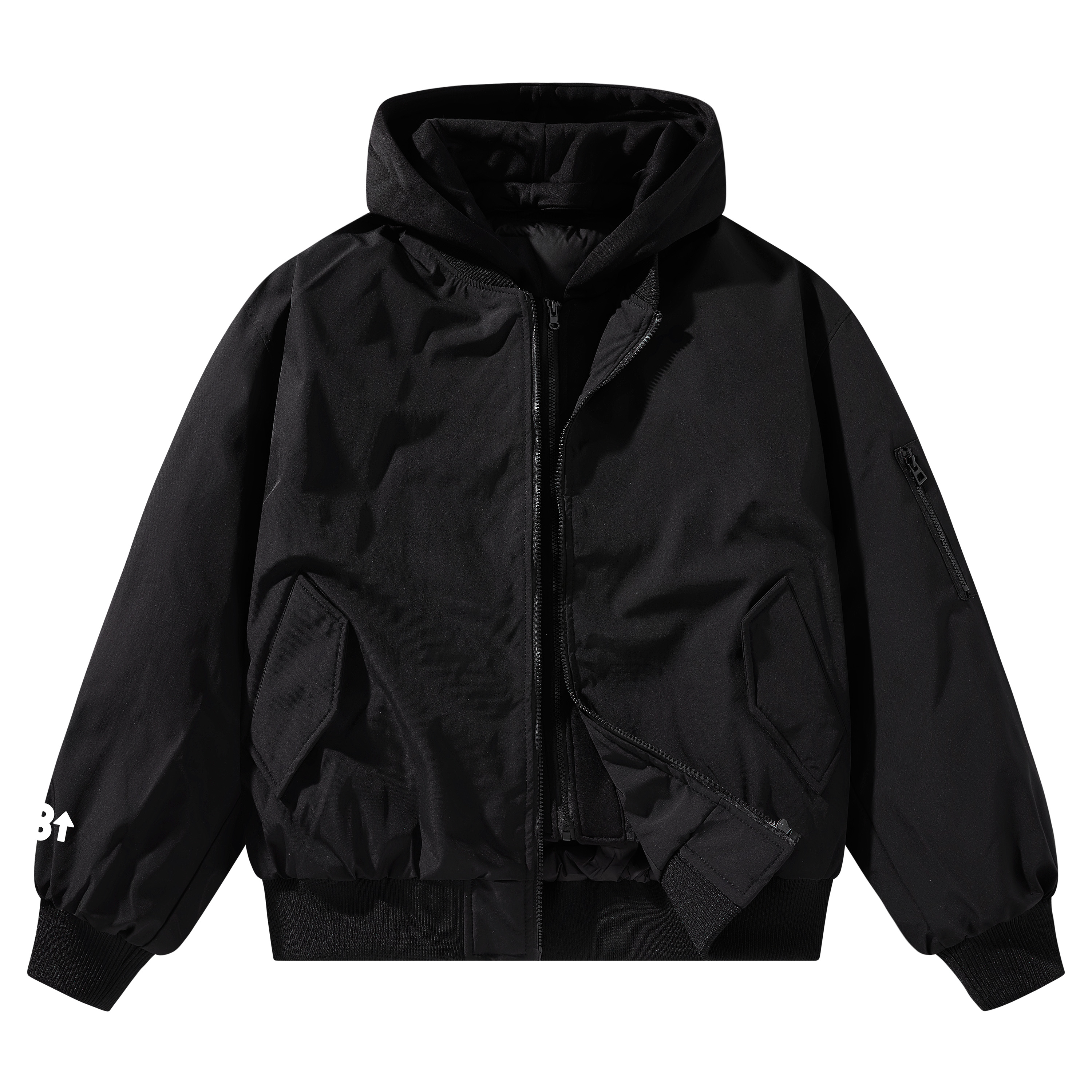 复古美拉德色系立领飞行羽绒服