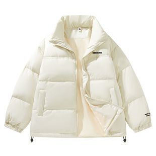 88rising 基础纯色美式简约字母休闲百搭立领羽绒服外套 男女同款
