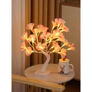 光纤花树灯LED圣诞节派对布置发光树感恩节室内景观家居装饰彩灯