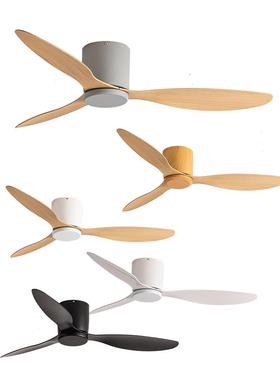 森林风变频客厅风扇 现代简约餐厅黑色吸顶式吊扇 静音卧室家用扇