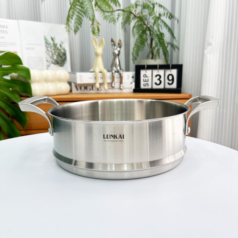 加厚加高蒸笼屉18/10不锈钢蒸格蒸屉家用蒸馒头包子鱼蒸笼