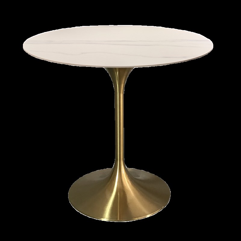 轻奢岩板洽谈接待圆桌咖啡小吃店甜品奶茶西餐厅酒店阳台长方桌子