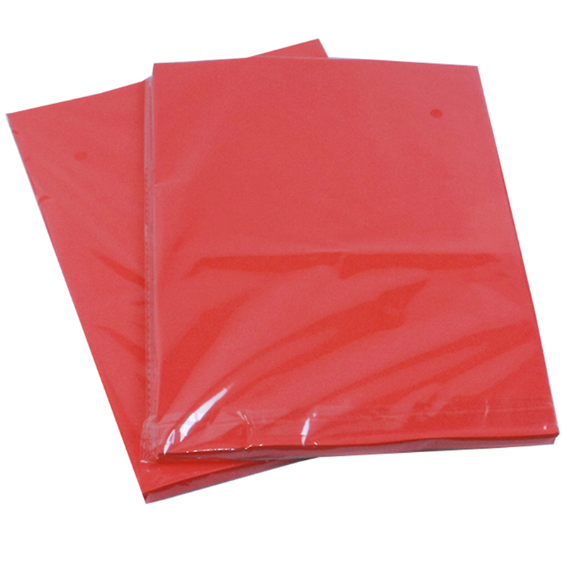 红色影印纸加厚两面红A4结婚喜庆请柬内芯大红色纸红包手工折影印