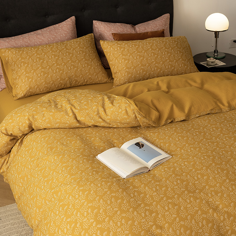 定做订制A类纯棉双层纱全棉四件套婴幼儿童孕妇母婴榻榻米床包组