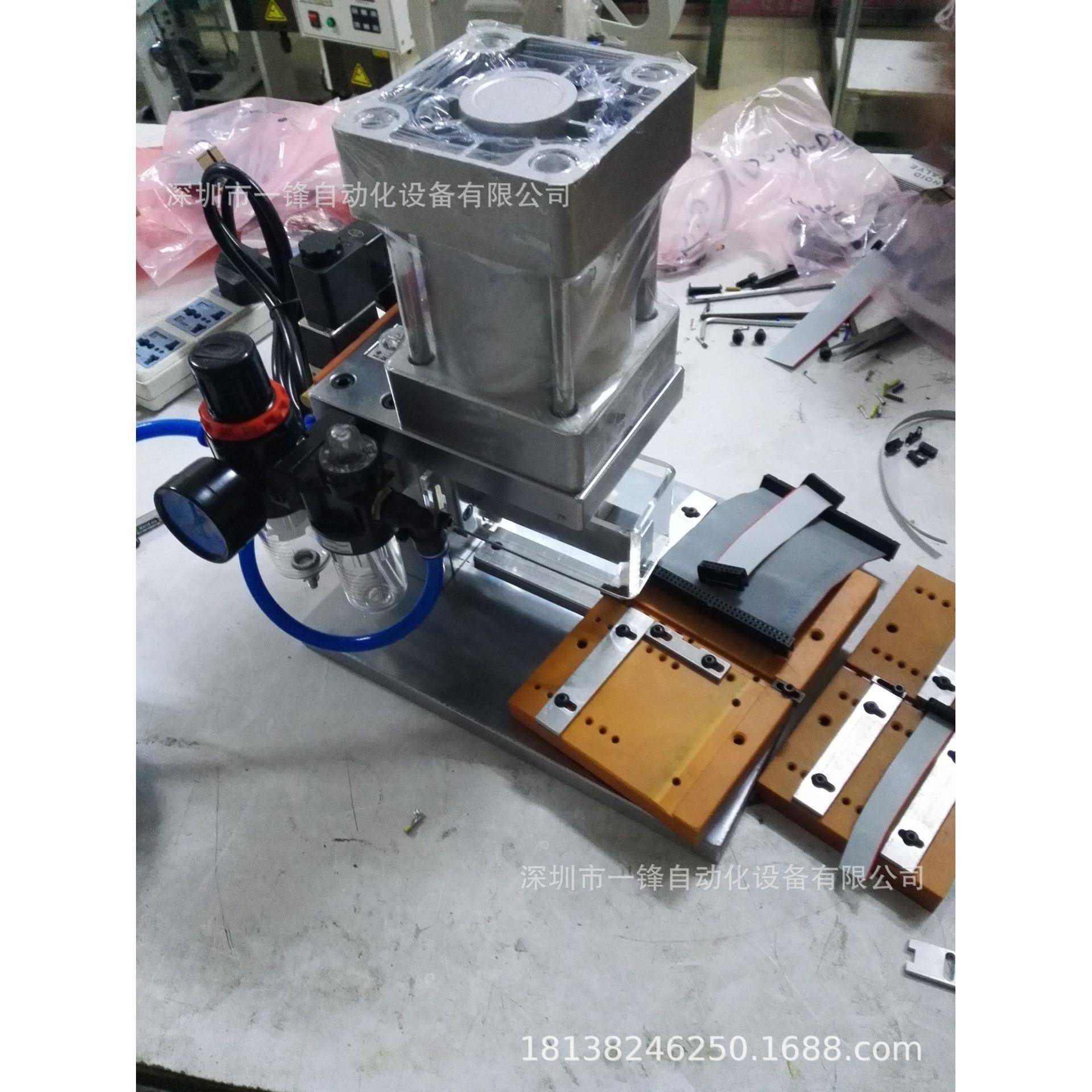 IDC灰排彩排刺破式压接机排线铆压机压排机8-60P通用治具压接机