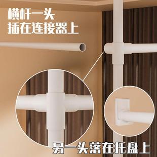 免打隔孔安装 006出天地断窗租屋分割房间纱立帘卧室客厅遮 顶GDL