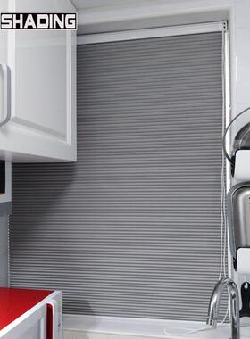 免打孔拉珠蜂LM巢卧室客厅遮光隔热琴帘帘化妆叶室防风水升降百窗