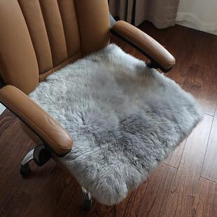 澳子洲纯羊毛发垫长沙毛坐垫椅垫凳垫脑椅电餐椅咖啡椅化妆凳子垫