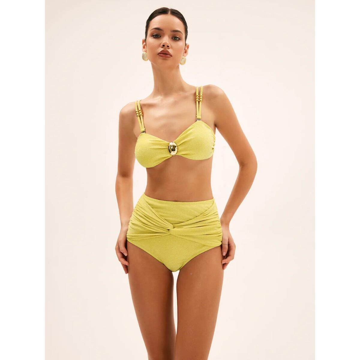 海边度假分体泳衣女款OSF罩裙三件尼套肉高级基遮显白显比瘦泳装