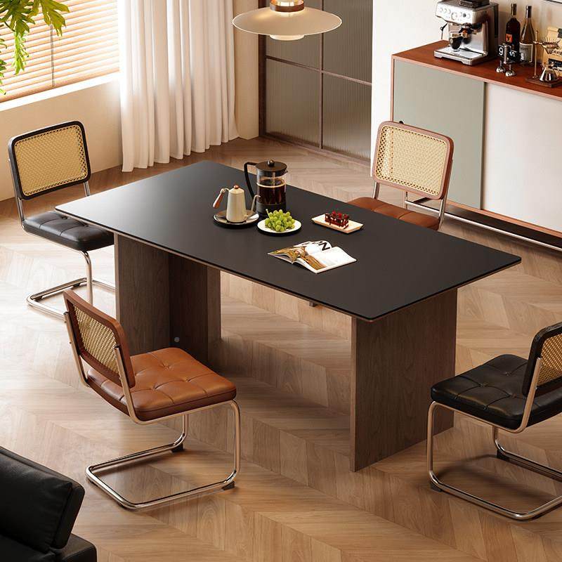 梵YBCZQC-2创德利丰 实岩板餐桌饭家用小户型意式极简高级感吃桌,住宅家具,岩板餐桌,淘宝优惠券,粉丝福利购,淘宝优惠卷