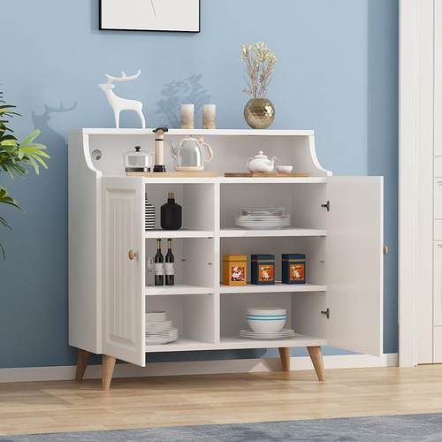 代简超薄墙边柜卧室柜收纳222285柜现一体靠墙客厅子家用收纳柜餐