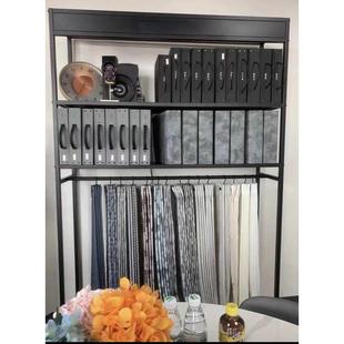 落地架式窗帘示架 COA窗纱展架 版本抱图册架布料架布艺枕展样品