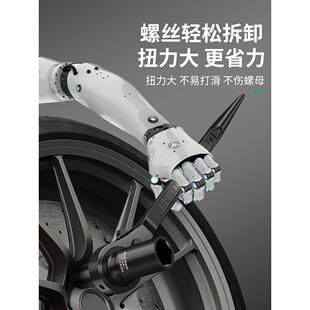 双头轮尖棘扳手快速省尾筒力梅花架子正反保联双向多功能刺轮套工