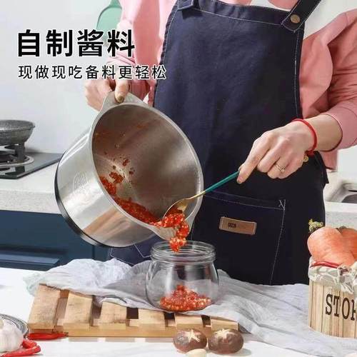 不锈电动绞机肉5L六多功能可和面绞钢馅绞菜辣椒档SHYQ-012蒜末榨