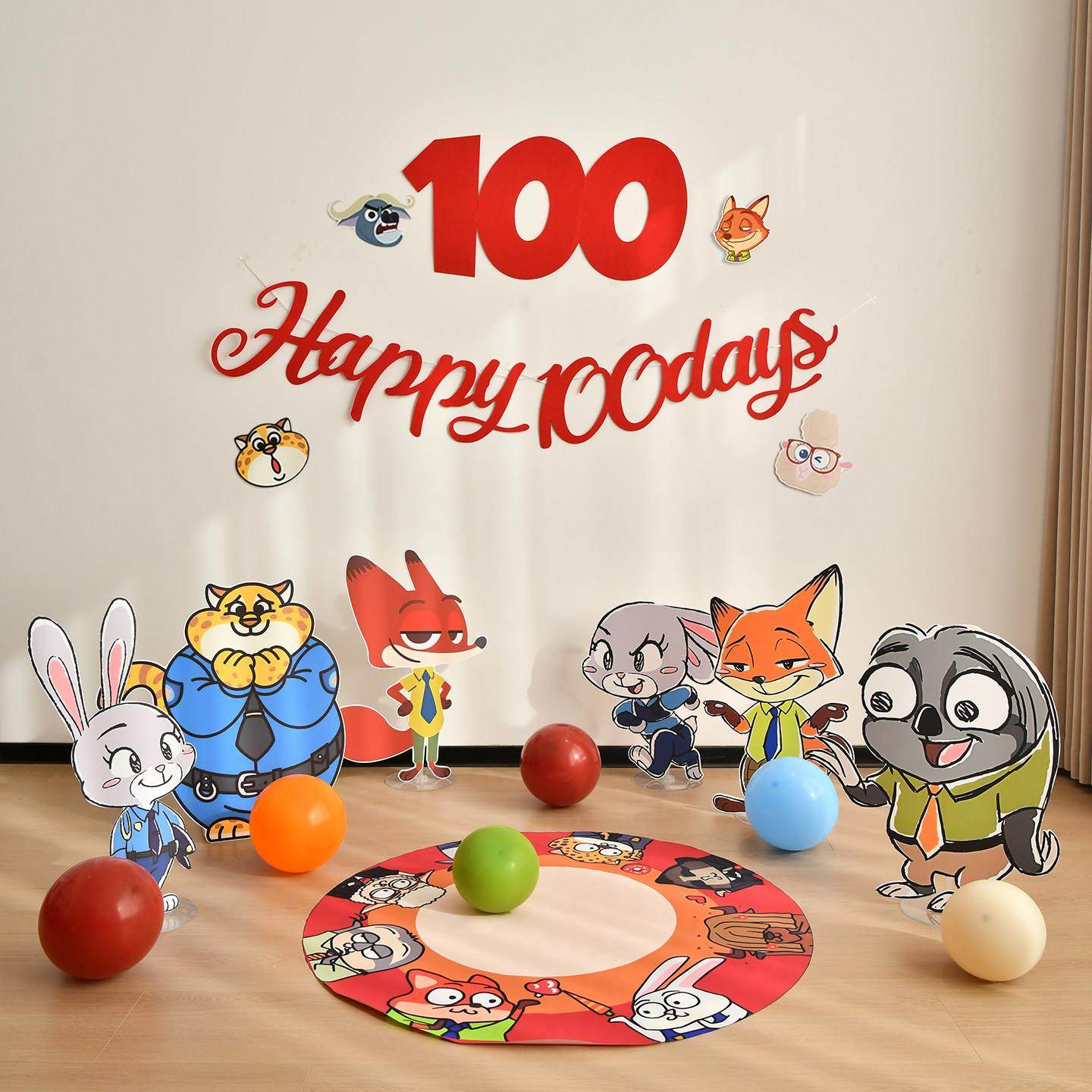 疯狂动物城岁生日景布场置气球kt男儿童NTR孩女板孩卡通派对套餐,节庆用品/礼品,装扮布置套餐,淘宝优惠券,粉丝福利购,淘宝优惠卷