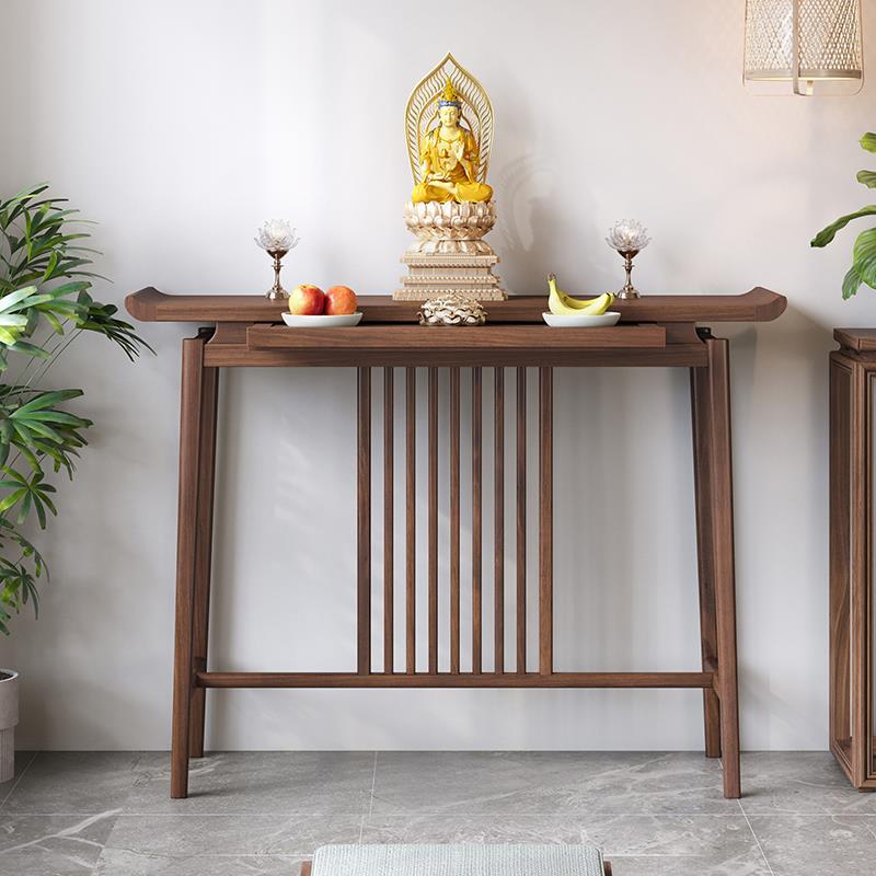 宏海新中式实木供桌香案家用佛龛神台佛台贡桌香案台供桌佛台家用