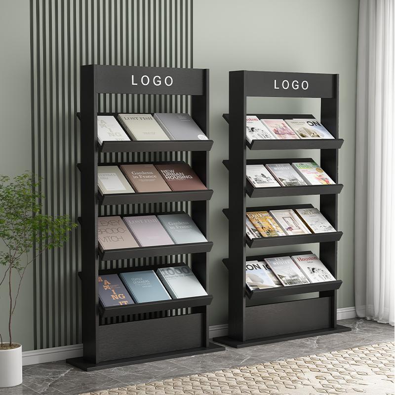 落地杂志架书架书柜木质文件柜书报架期刊架绘本架书架