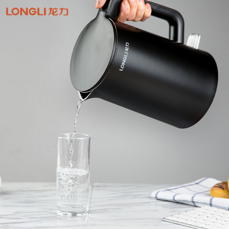 龙力LL-8811电水壶家用烧水壶304不锈钢1.8L大容量自动断电开水壶