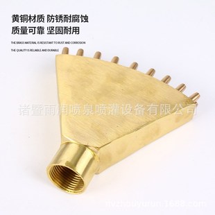 景观B喷头 供应园林喷头 铜双开屏喷头