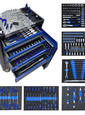 245PCS Tools set Mobile tool cart, tool cabinet trolley 工具